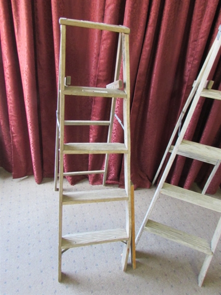 TWO WOOD LADDERS FOR YOUR NEXT DIY PROJECT