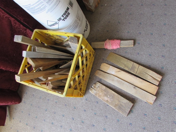 THE START OF YOUR PICKET FENCE - WOOD STAKES AND MORE