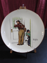 NORMAN ROCKWELL PLATE - "SPRING" CLOSED FOR BUSINESS