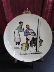 NORMAN ROCKWELL PLATE - "SUMMER" SWATTERS RIGHTS