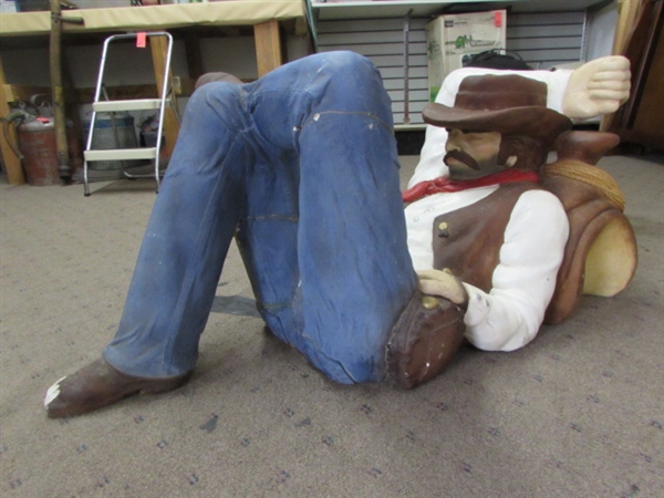 Lot Detail - SLEEPING COWBOY COFFEE TABLE