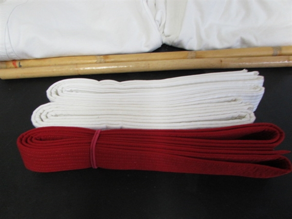 MARTIAL ARTS KARATE GI WITH BELTS