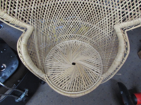 Lot Detail - PAIR OF RATTAN CHAIRS