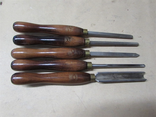 5 CROWN TOOLS SHAPERS FOR WOOD TURNING