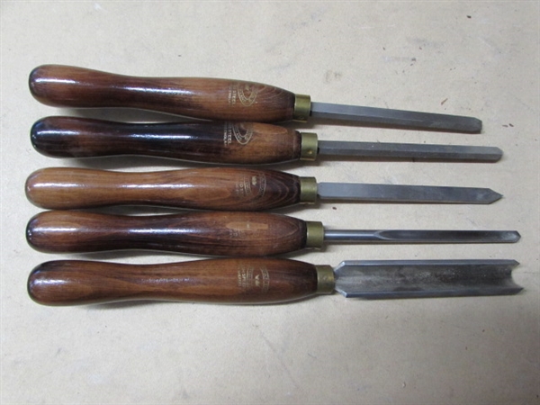 5 CROWN TOOLS SHAPERS FOR WOOD TURNING