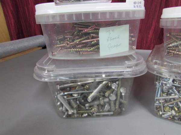23 POUNDS OF NAILS AND SCREWS