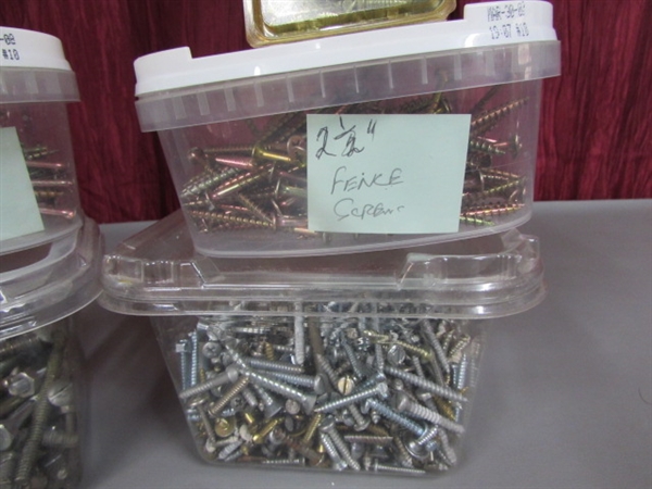 23 POUNDS OF NAILS AND SCREWS