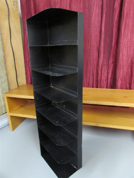METAL AND WOOD SHELVES AND MORE