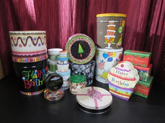 TINS/BOXES & CONTAINERS FOR ANY OCCASION!