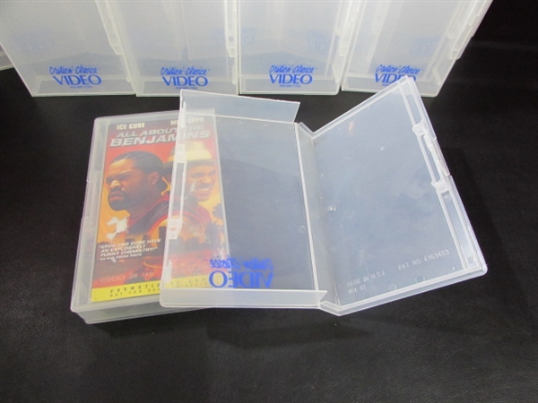 SAUDER MEDIA CART/ZENITH VCR/VHS CASES & CUTE LITTLE RED LAMP
