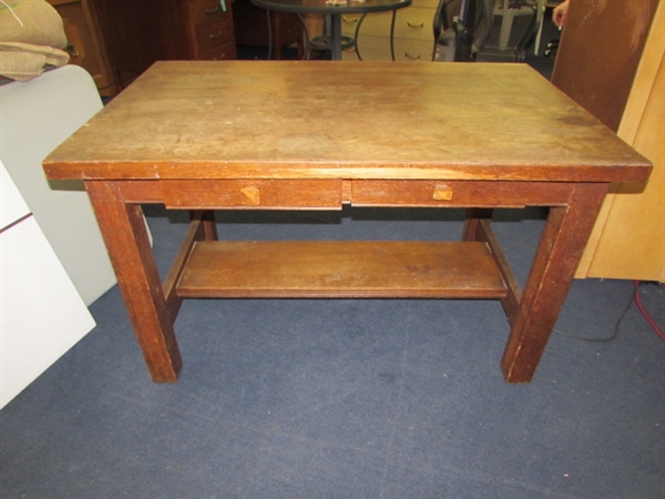 TWO DRAWER TABLE/DESK