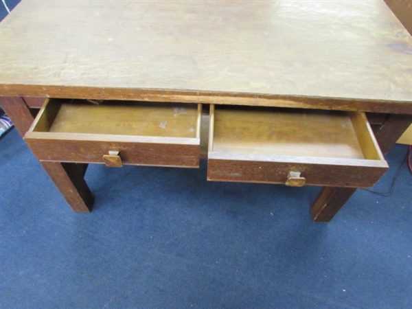 TWO DRAWER TABLE/DESK