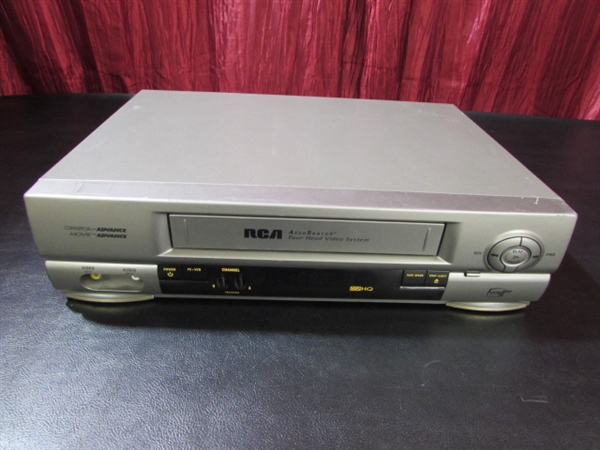 VCR PLAYER WITH TAPES