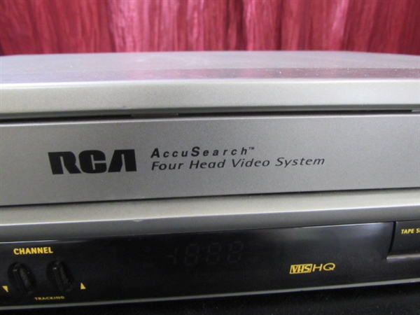 VCR PLAYER WITH TAPES