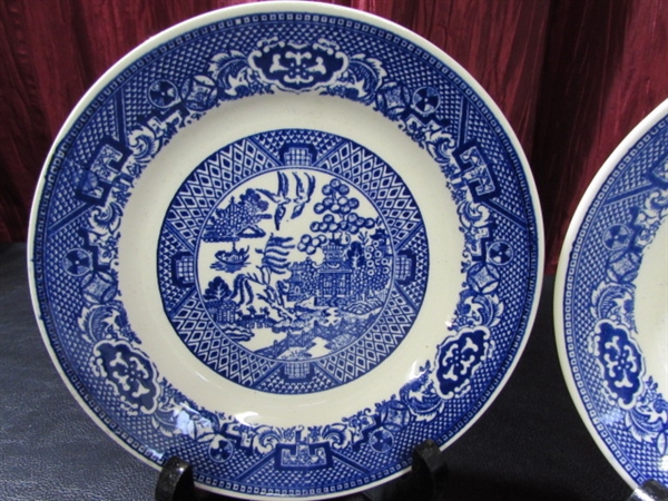 BLUE WILLOW BREAD PLATES & MORE