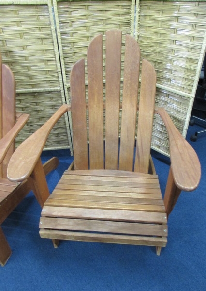 A PAIR OF ADIRONDACK CHAIRS
