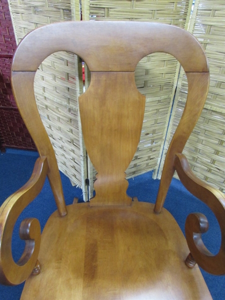 VINTAGE TELL CITY WOODEN ROCKING CHAIR