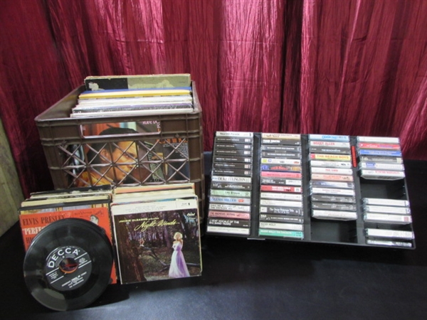 VINYL RECORDS AND CASSETTES