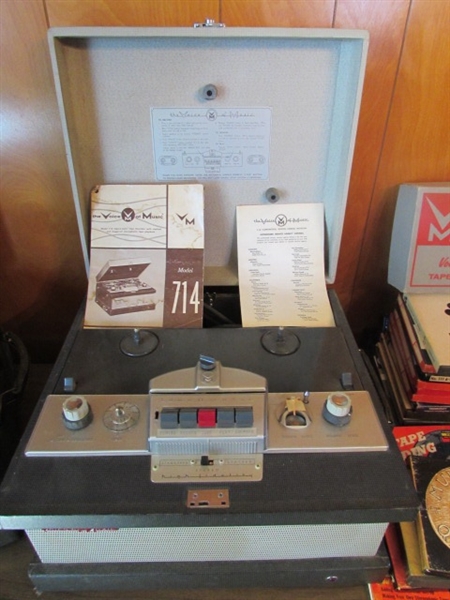 VINTAGE THE VOICE OF MUSIC REEL TO REEL TAPE RECORDERS