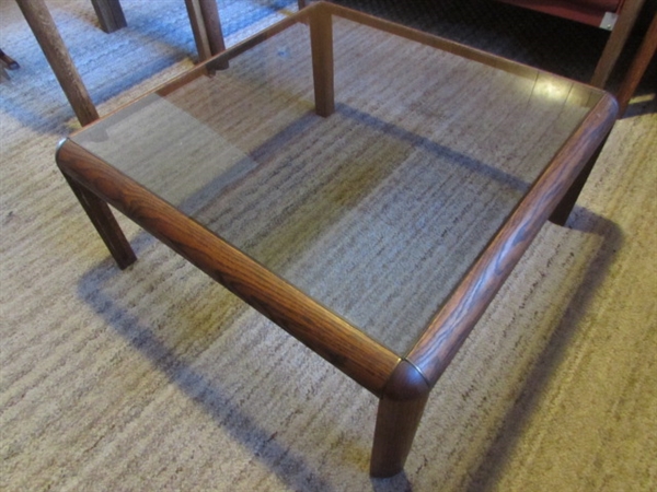 MID CENTURY JAMES DAVID COUCH & COFFEE TABLE