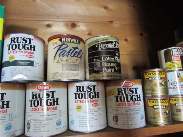 PAINTS FOR METAL & STAINS FOR WOOD & MORE