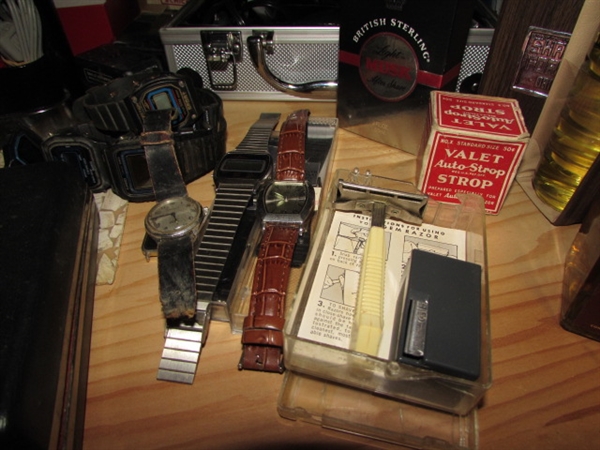 VINTAGE RAZOR COLLECTION/AFTERSHAVE/COLOGNE & HAIR CLIPPERS