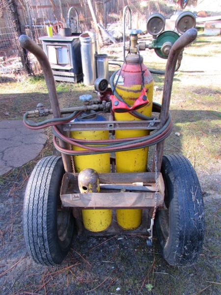 OXY/ACETYLENE CUTTING TORCH WITH CART