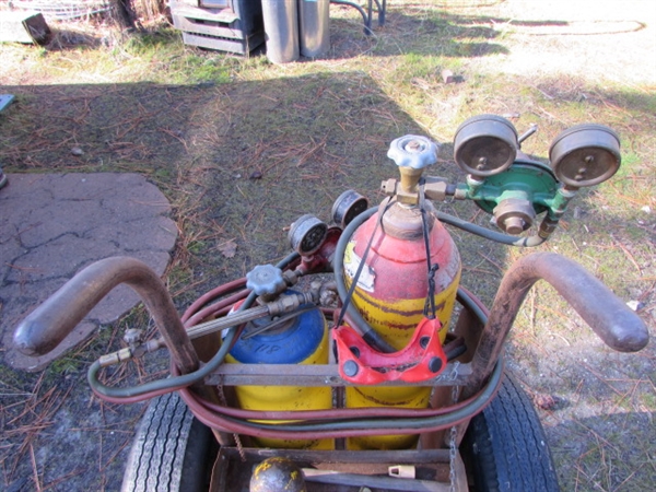 OXY/ACETYLENE CUTTING TORCH WITH CART
