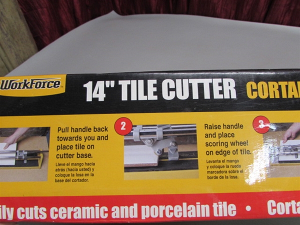 MITER BOX W/ SAW AND TILE CUTTER