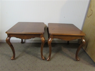 STUNNING PAIR OF BOMBAY SIDE TABLES