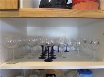 ASSORTED STEMWARE & WINE GLASSES