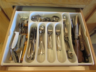 RIVIERA STAINLESS FLATWARE & OTHERS, STEAK KNIVES & MORE