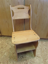 THE CHAIR THAT TURNS INTO A STEP STOOL