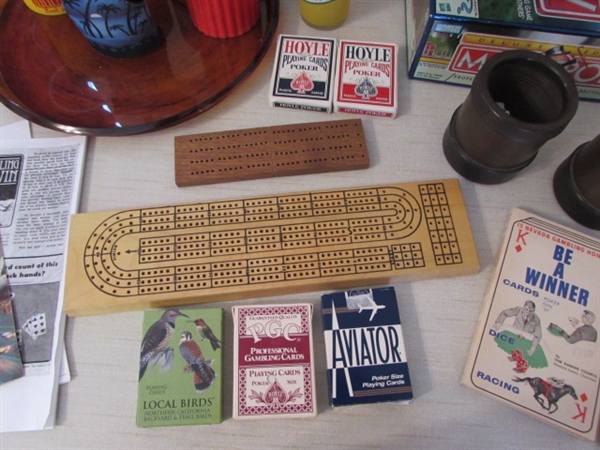 GAME TIME! DELUXE MONOPOLY, CRIBBAGE, TRIVIAL PURSUIT & JIGSAW PUZZLES