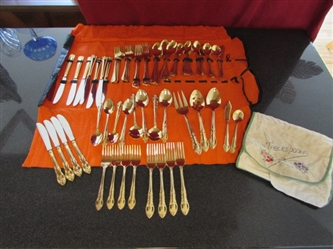 GOLD FLATWARE FOR THE ELEGANT OCCASION - 2 PATTERNS