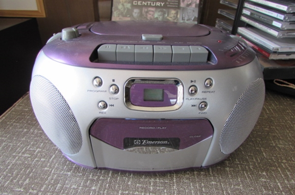 CD/TAPE PLAYER AND MORE
