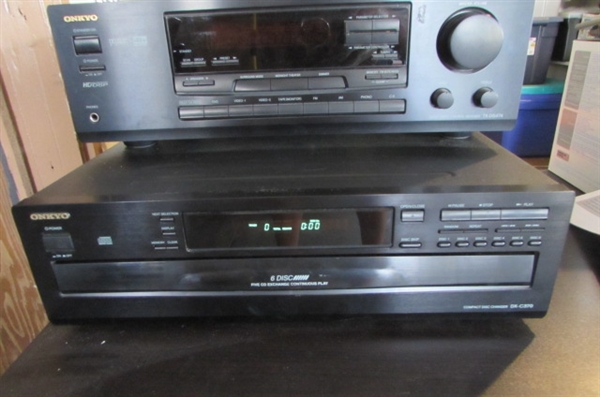 ONKYO STEREO RECEIVER AND CD PLAYER