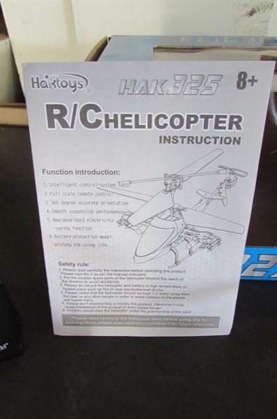 RC HELICOPTER, ROBOTIC HEXBUG BIG KID TOYS
