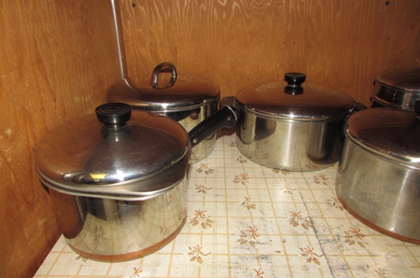REVERE WARE AND OTHER POTS AND PANS