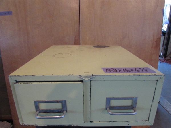 CRAFTSMAN TOOL BOX, 2 DRAWER FILE BOX & MORE