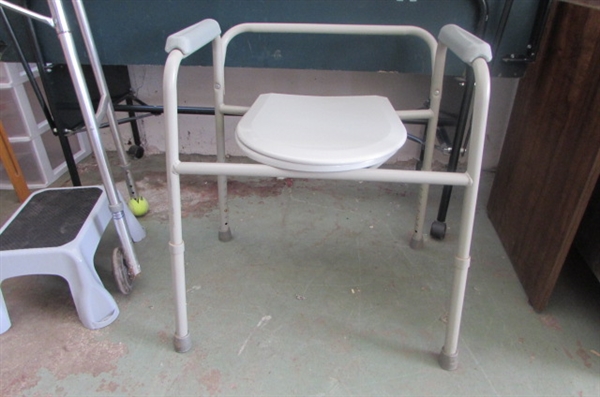 NOVA WALKER WITH SEAT & OTHER HEALTH CARE ITEMS