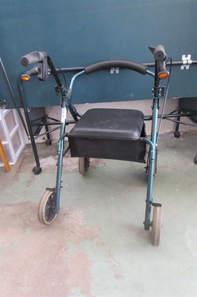 NOVA WALKER WITH SEAT & OTHER HEALTH CARE ITEMS