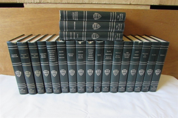 1937/38 20-VOLUME SET OF HARVARD CLASSICS HARDBOUND BOOKS BY SHAKESPEARE, GRIMM, HOMER & MORE