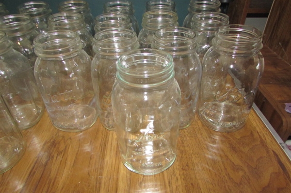 KERR, BELL & ATLAS CANNING JARS - SOME COLLECTIBLE
