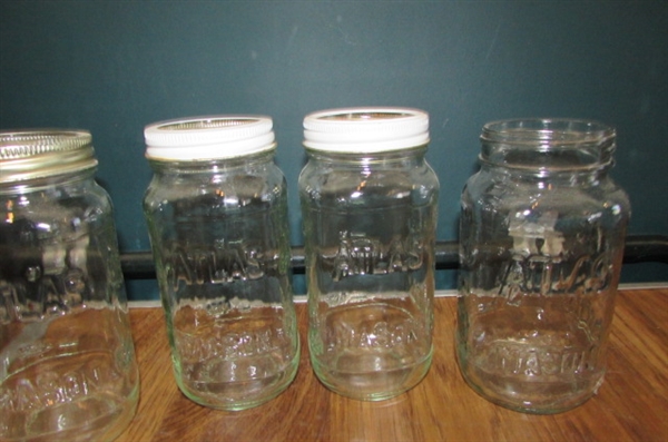 KERR, BELL & ATLAS CANNING JARS - SOME COLLECTIBLE