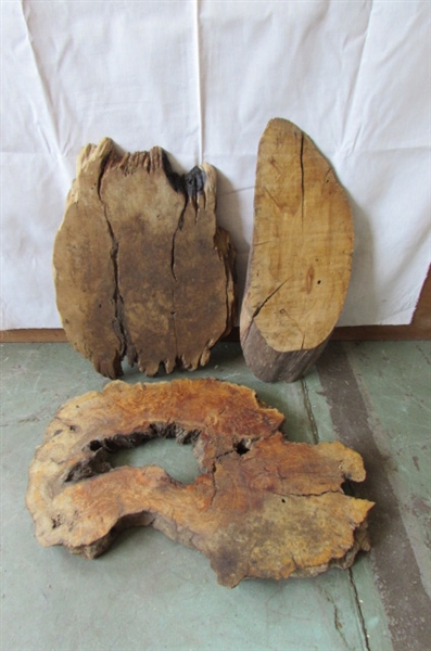 2 WOOD BURL PIECES FOR YOUR NEXT WOODWORKING PROJECT