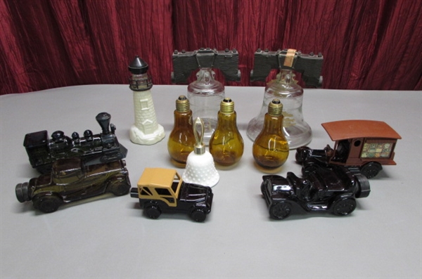 WHISKEY, AVON & OTHER COLLECTABLE BOTTLES