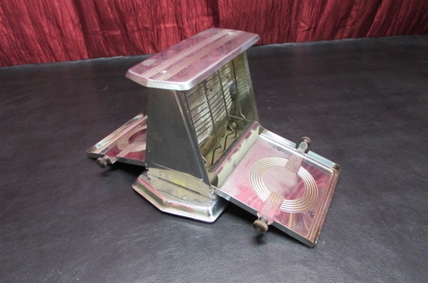 VINTAGE TOASTER, IRON AND MOLDS