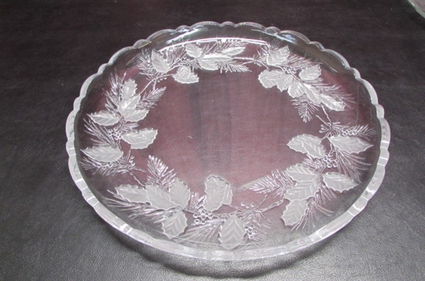 CUT GLASS AND CRYSTAL SERVING DISHES