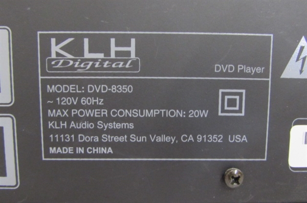 KLH DIGITAL DVD PLAYER